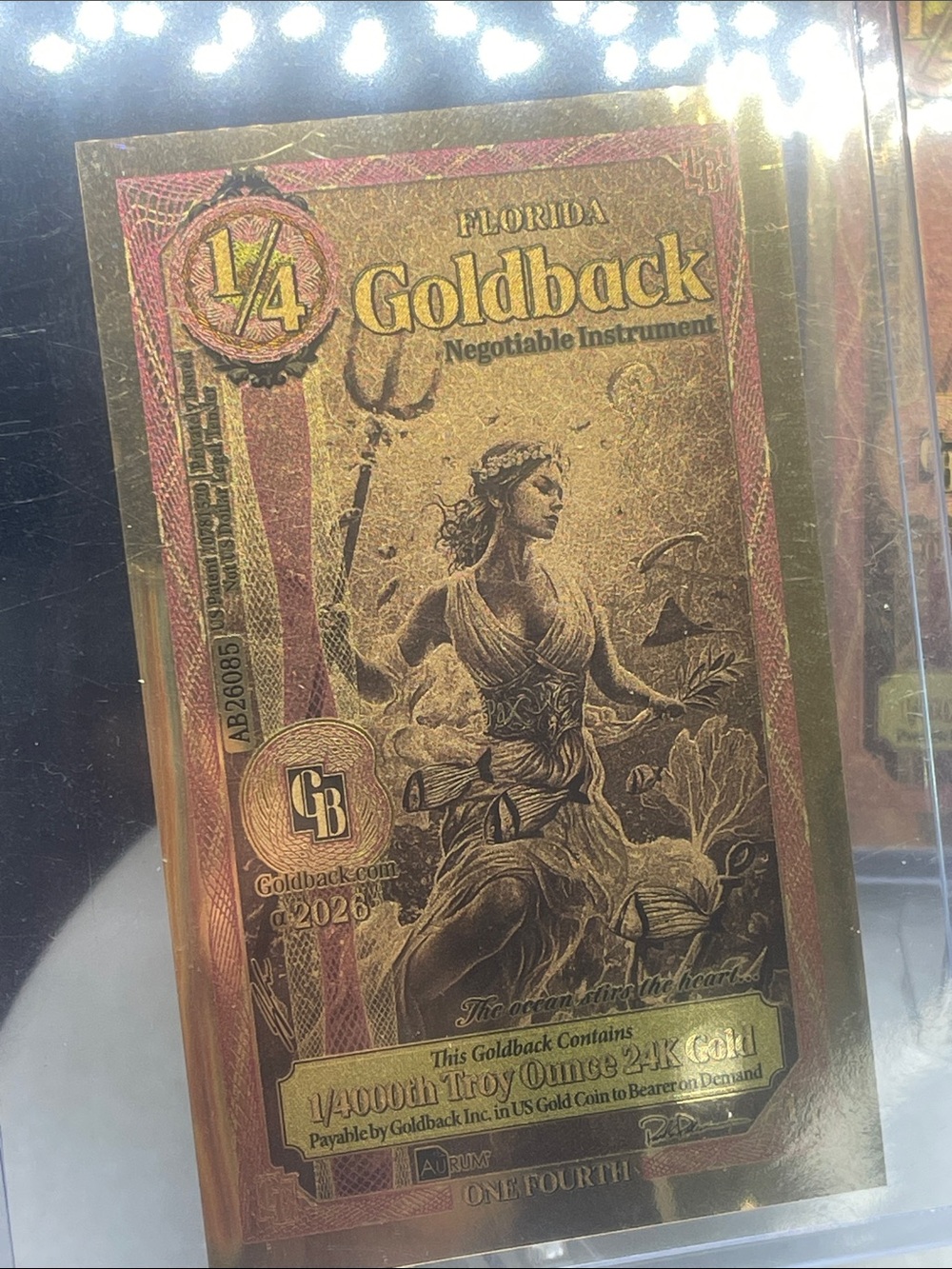 Lot of 3 1/4 Florida Goldback
